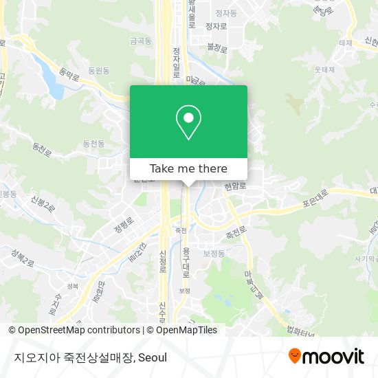 지오지아 죽전상설매장 map