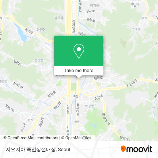 지오지아 죽전상설매장 map