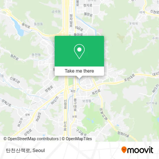 탄천산책로 map