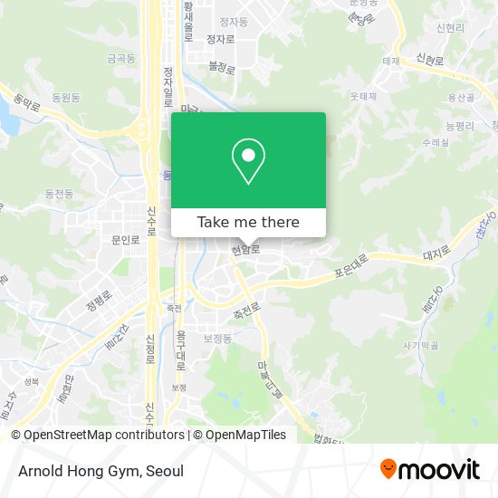 Arnold Hong Gym map