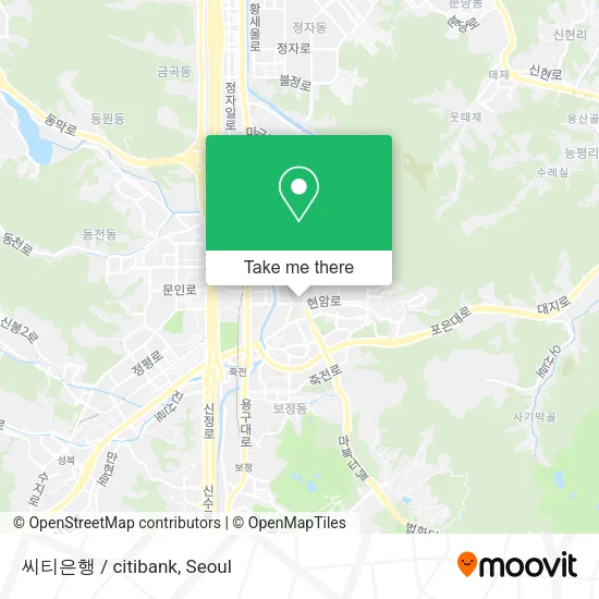 씨티은행 / citibank map
