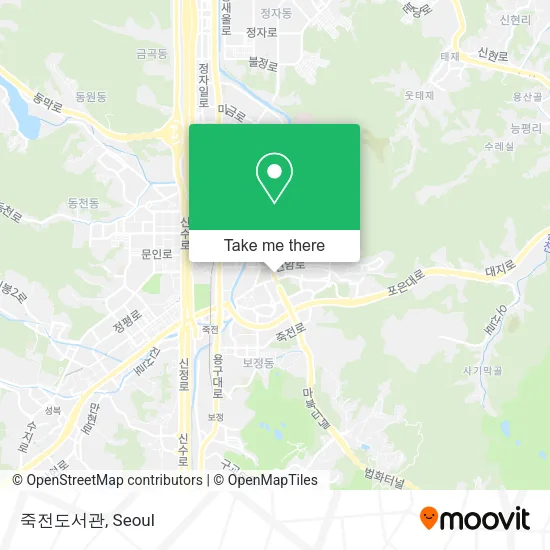 죽전도서관 map