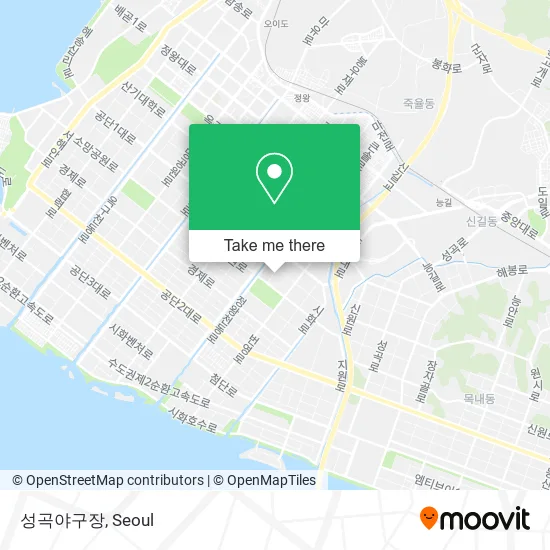 성곡야구장 map