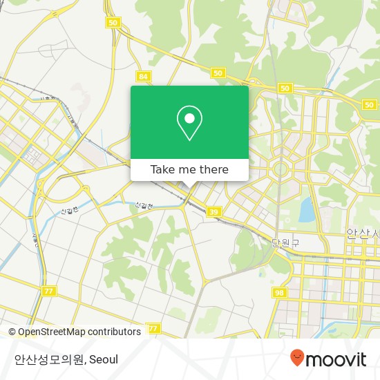 안산성모의원 map