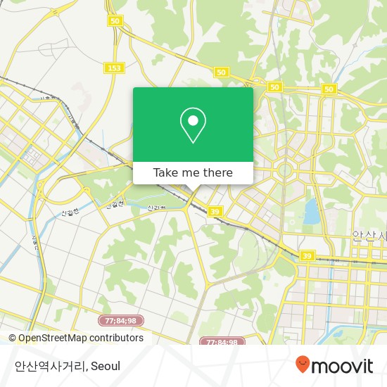 안산역사거리 map