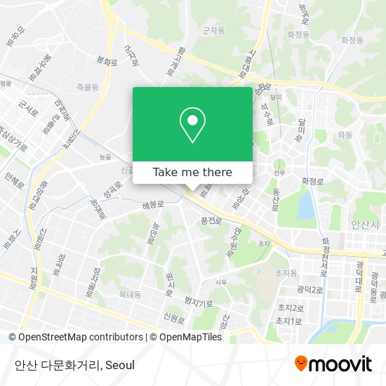 안산 다문화거리 map
