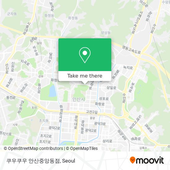 쿠우쿠우 안산중앙동점 map