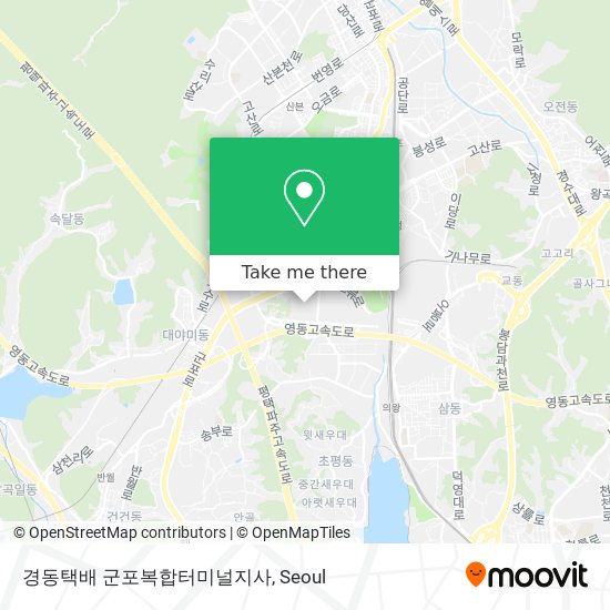 경동택배 군포복합터미널지사 map