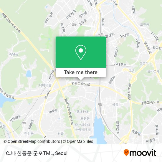 CJ대한통운 군포TML map