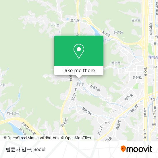 법륜사 입구 map