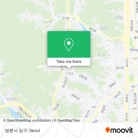 법륜사 입구 map