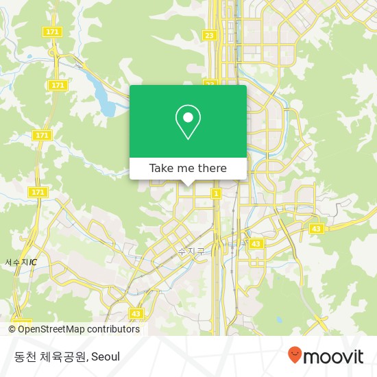 동천 체육공원 map