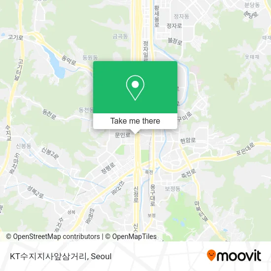 KT수지지사앞삼거리 map