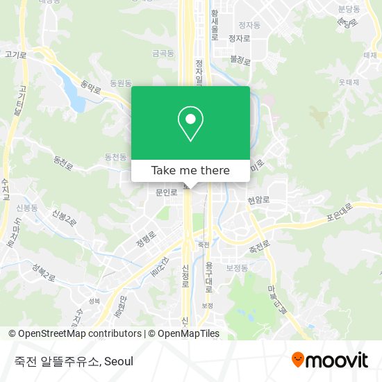 죽전 알뜰주유소 map