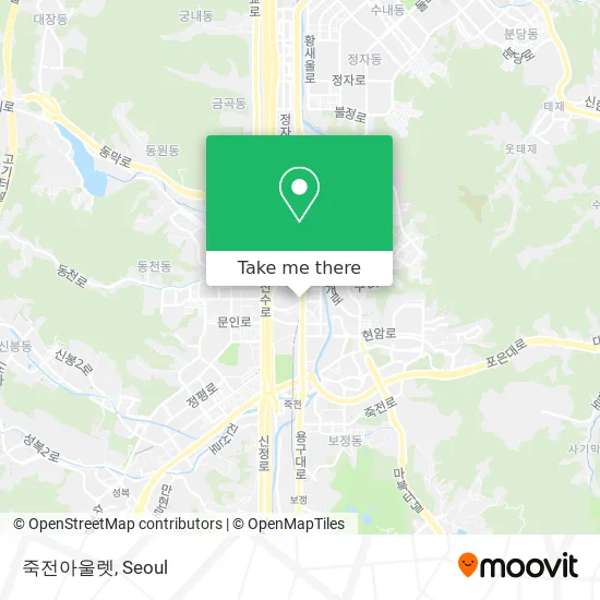 죽전아울렛 map