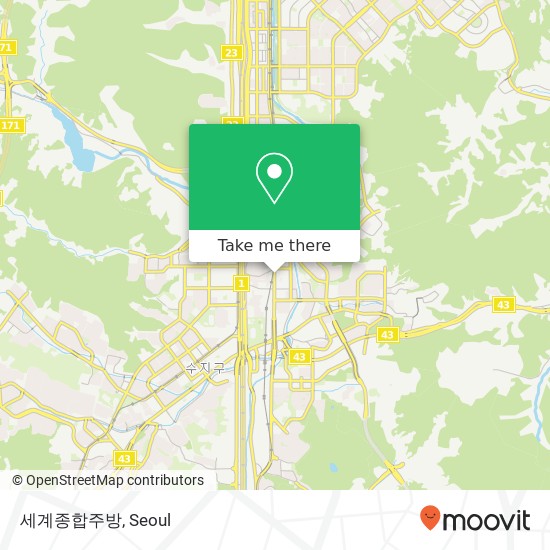 세계종합주방 map