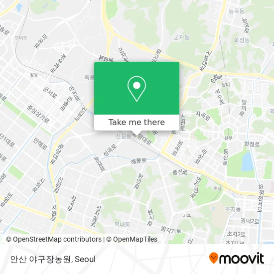 안산 야구장농원 map