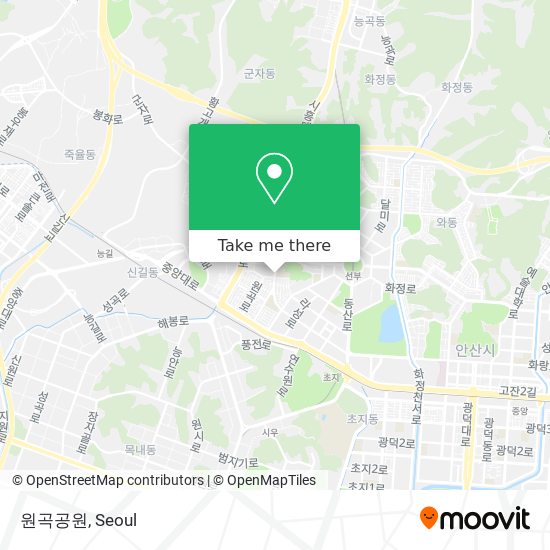 원곡공원 map