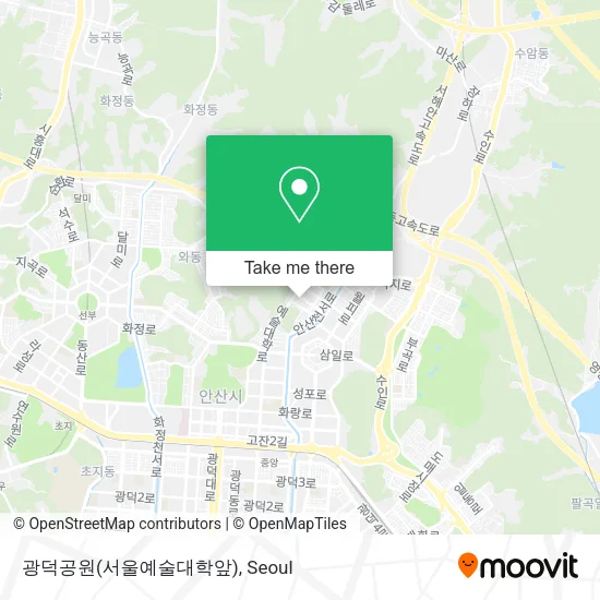 광덕공원(서울예술대학앞) map