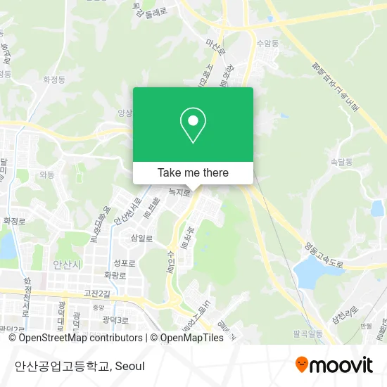 안산공업고등학교 map