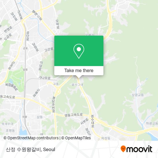 산정 수원왕갈비 map