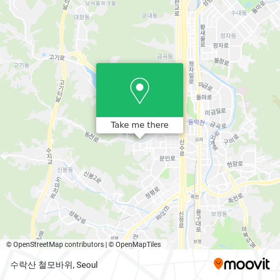 수락산 철모바위 map