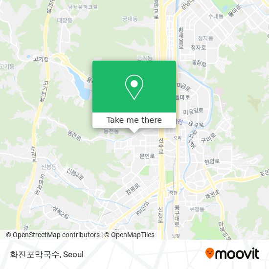 화진포막국수 map