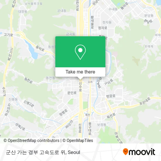군산 가는 경부 고속도로 위 map