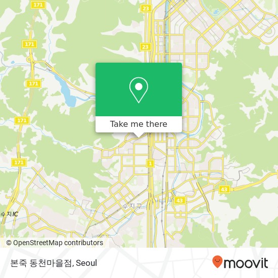 본죽 동천마을점 map