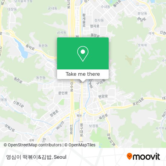 영심이 떡볶이&김밥 map