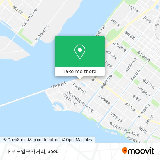 대부도입구사거리 map