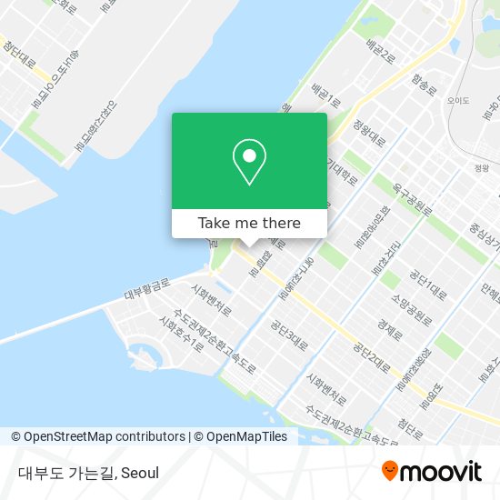 대부도 가는길 map