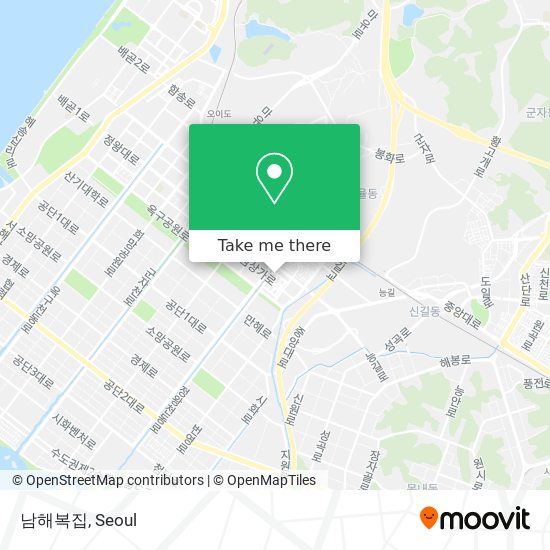 남해복집 map