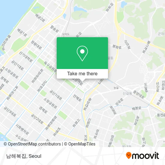 남해복집 map