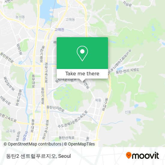 동탄2 센트럴푸르지오 map