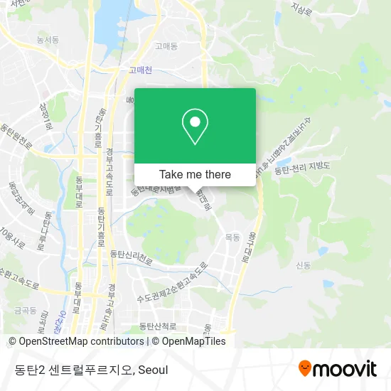 동탄2 센트럴푸르지오 map