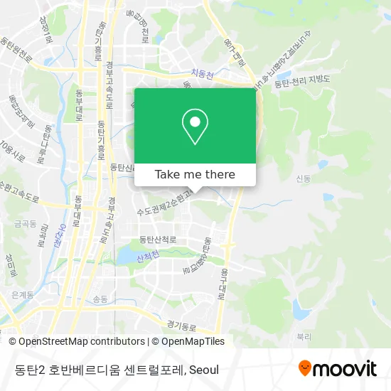 동탄2 호반베르디움 센트럴포레 map