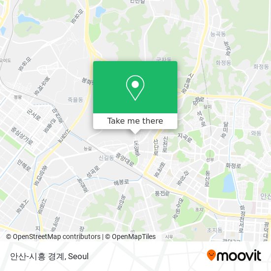 안산-시흥 경계 map