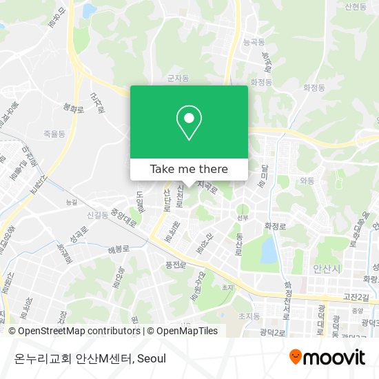 온누리교회 안산M센터 map