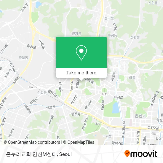 온누리교회 안산M센터 map