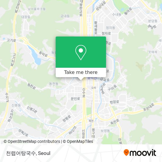 천렵어탕국수 map