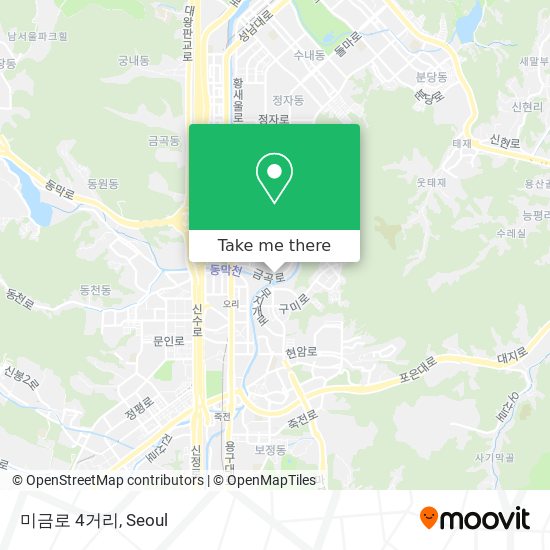 미금로 4거리 map