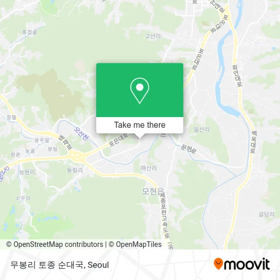 무봉리 토종 순대국 map