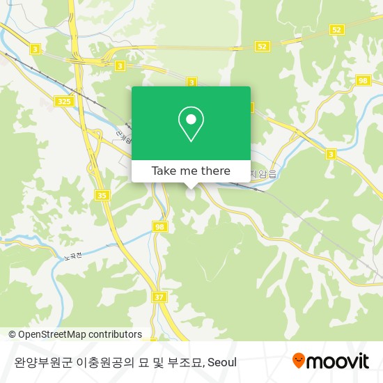 완양부원군 이충원공의 묘 및 부조묘 map