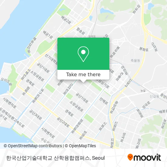 한국산업기술대학교 산학융합캠퍼스 map