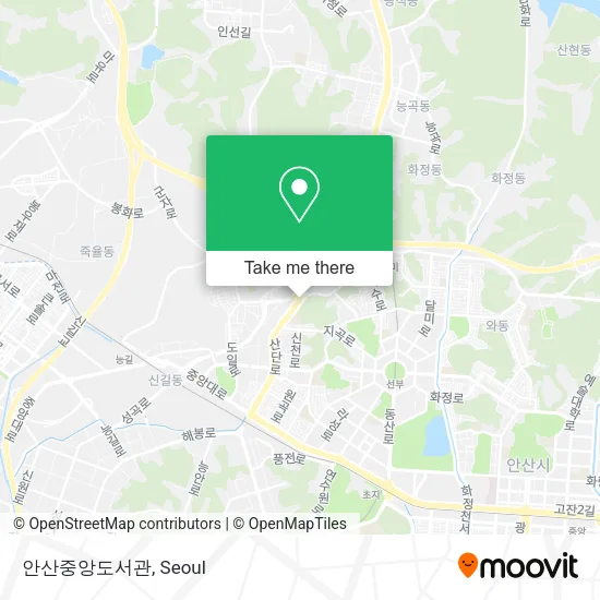 안산중앙도서관 map