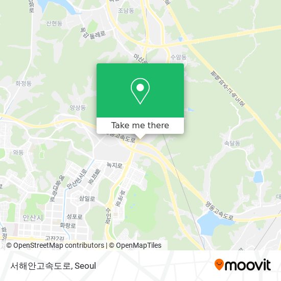 서해안고속도로 map