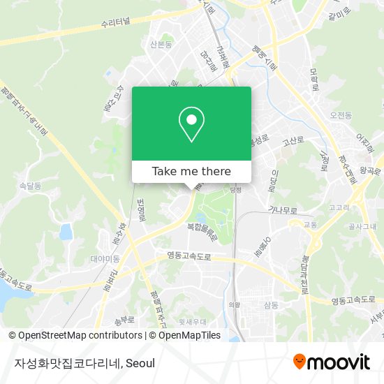 자성화맛집코다리네 map