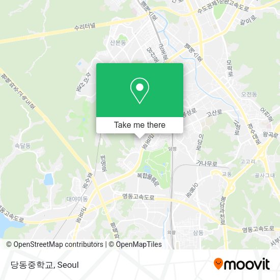 당동중학교 map