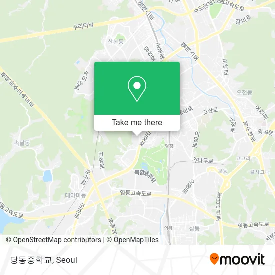 당동중학교 map